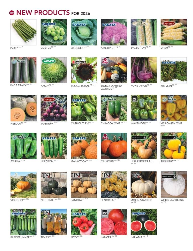 Rupp Seeds Vegetable Seed Catalog Weekly Ad January 1 - December 31, 2026