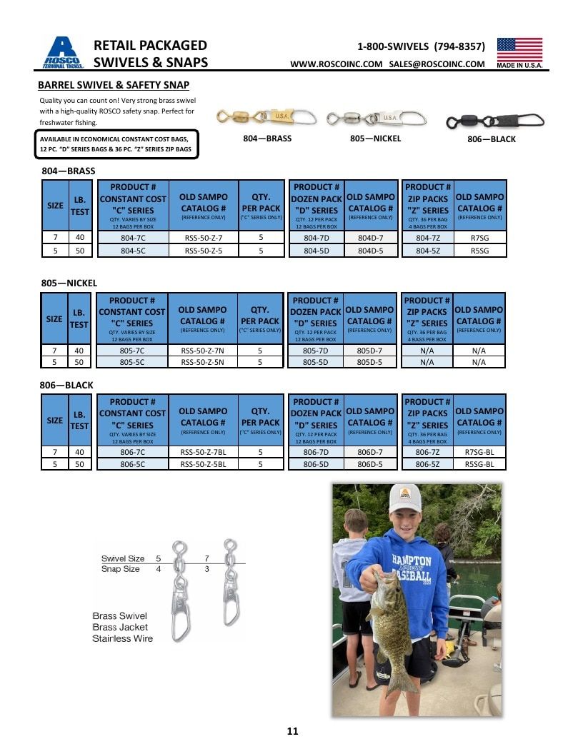 Rosco Tackle Fishing Tackle Catalog Weekly Ad January 1 - December 31, 2026