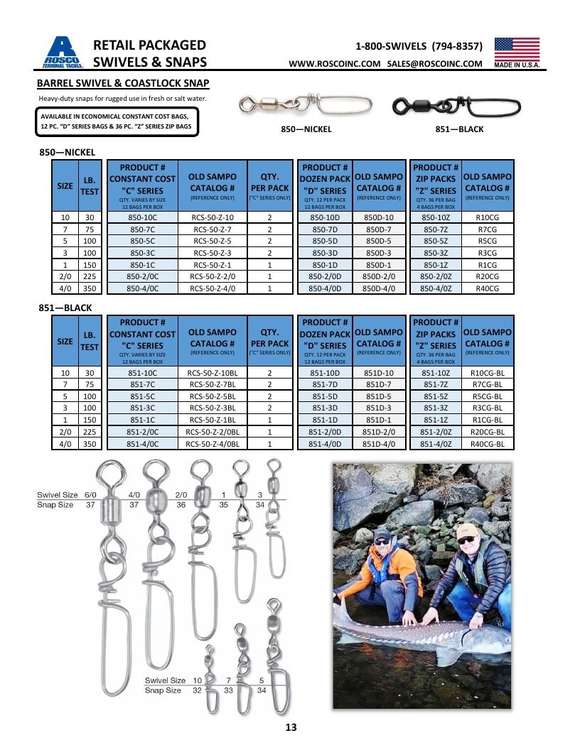 Rosco Tackle Fishing Tackle Catalog Weekly Ad January 1 - December 31, 2026