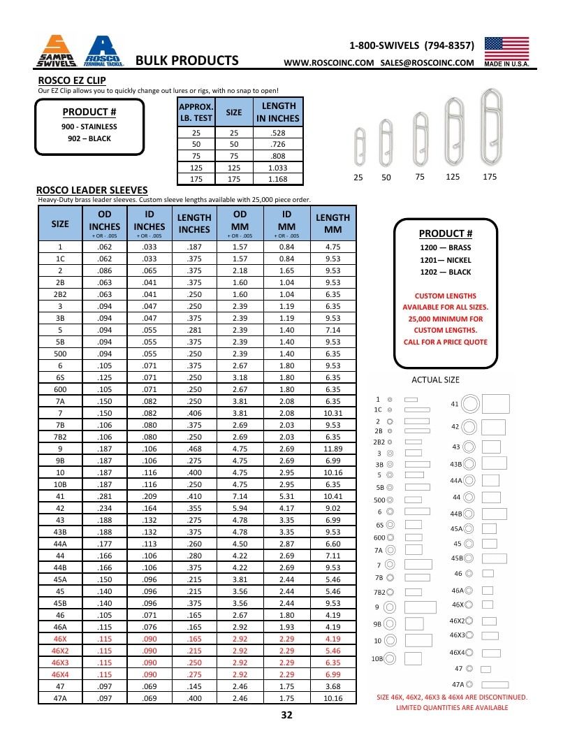 Rosco Tackle Fishing Tackle Catalog Weekly Ad January 1 - December 31, 2026
