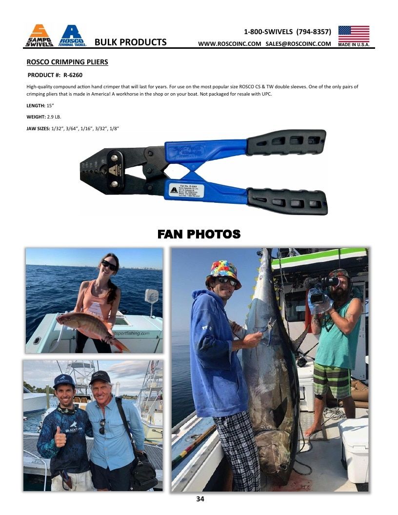 Rosco Tackle Fishing Tackle Catalog Weekly Ad January 1 - December 31, 2026