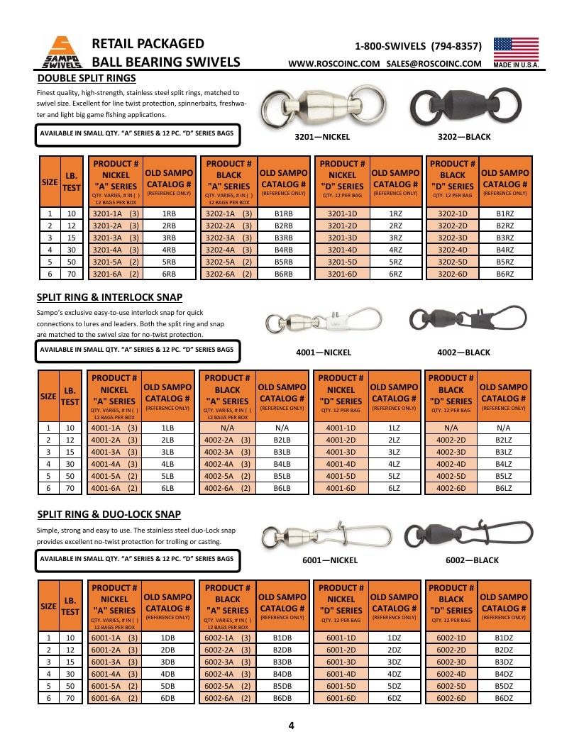 Rosco Tackle Fishing Tackle Catalog Weekly Ad January 1 - December 31, 2026