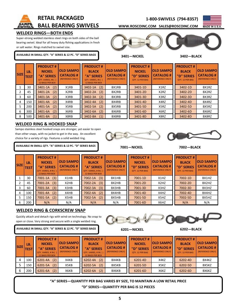 Rosco Tackle Fishing Tackle Catalog Weekly Ad January 1 - December 31, 2026