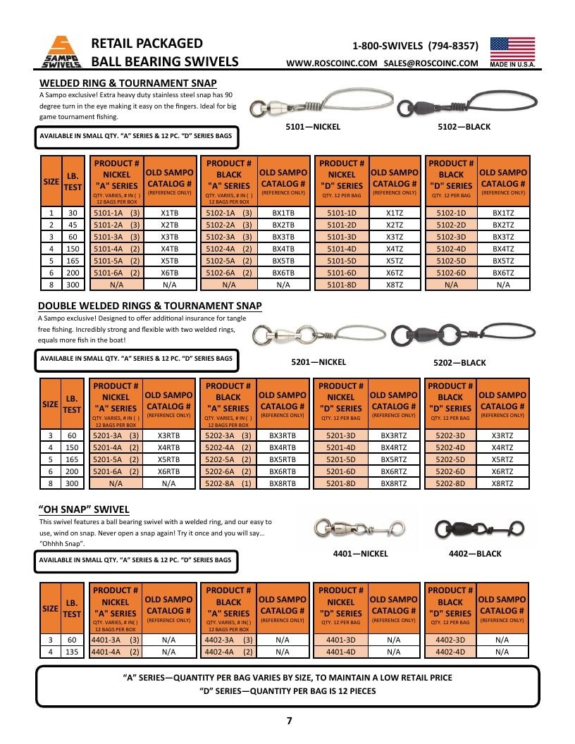 Rosco Tackle Fishing Tackle Catalog Weekly Ad January 1 - December 31, 2026
