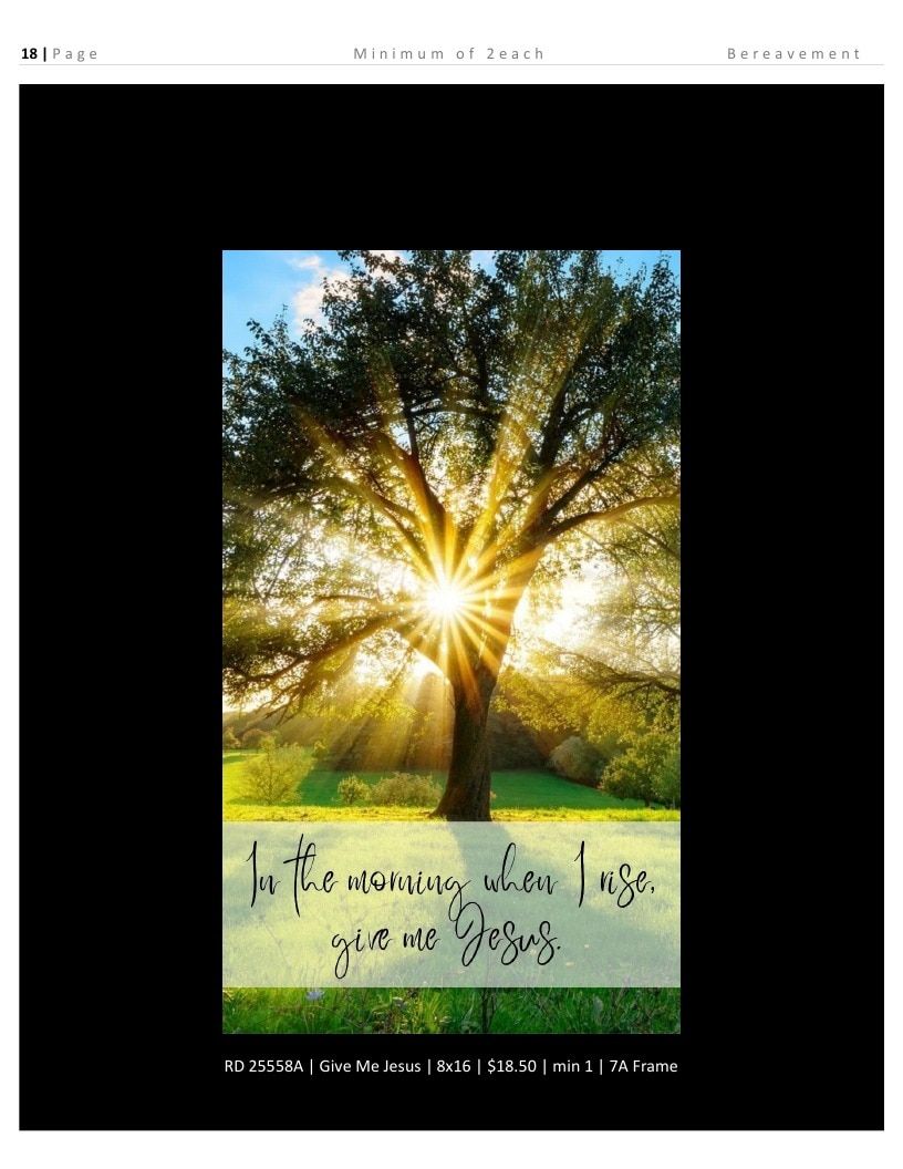Roslyn Decor Bereavement Decor Catalog Weekly Ad January 1 - December 31, 2026