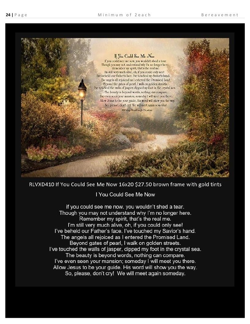 Roslyn Decor Bereavement Decor Catalog Weekly Ad January 1 - December 31, 2026