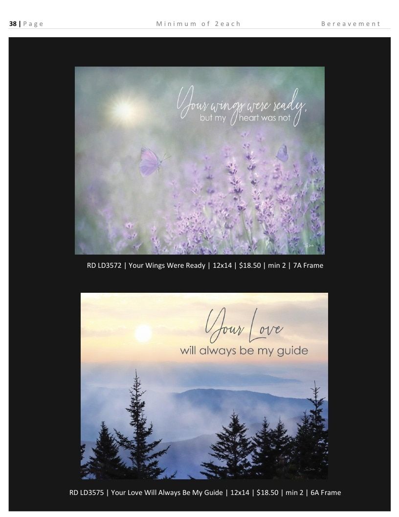 Roslyn Decor Bereavement Decor Catalog Weekly Ad January 1 - December 31, 2026
