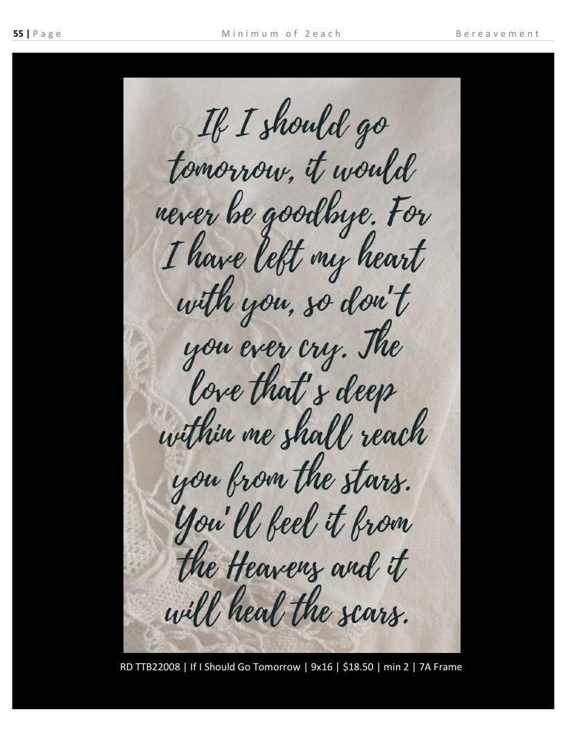 Roslyn Decor Bereavement Decor Catalog Weekly Ad January 1 - December 31, 2026