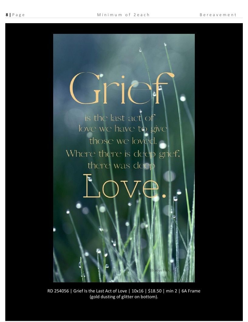 Roslyn Decor Bereavement Decor Catalog Weekly Ad January 1 - December 31, 2026