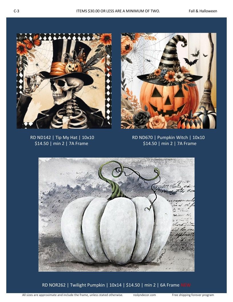 Roslyn Decor Fall and Halloween Decor Catalog Weekly Ad January 1 - December 31, 2026