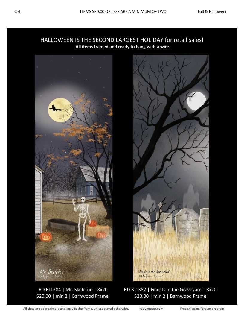 Roslyn Decor Fall and Halloween Decor Catalog Weekly Ad January 1 - December 31, 2026