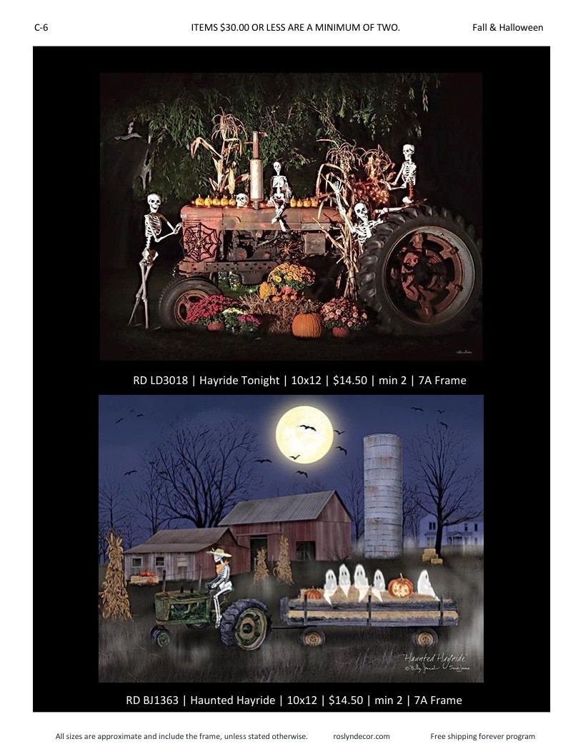 Roslyn Decor Fall and Halloween Decor Catalog Weekly Ad January 1 - December 31, 2026