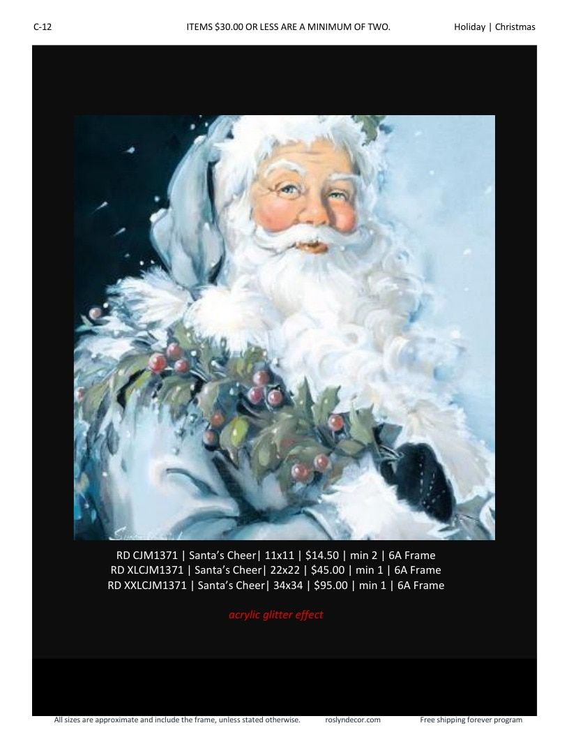 Roslyn Decor Holiday Decor Catalog Weekly Ad January 1 - December 31, 2026