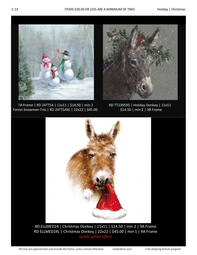 Roslyn Decor Holiday Decor Catalog Weekly Ad January 1 - December 31, 2026