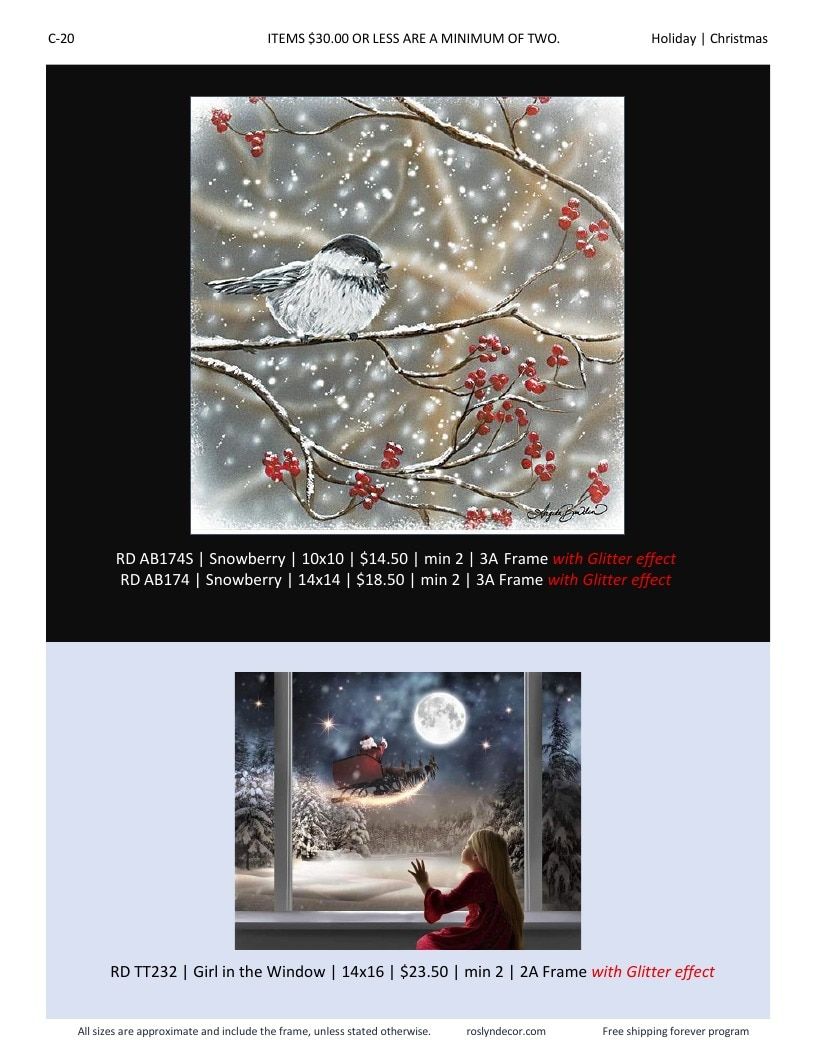 Roslyn Decor Holiday Decor Catalog Weekly Ad January 1 - December 31, 2026