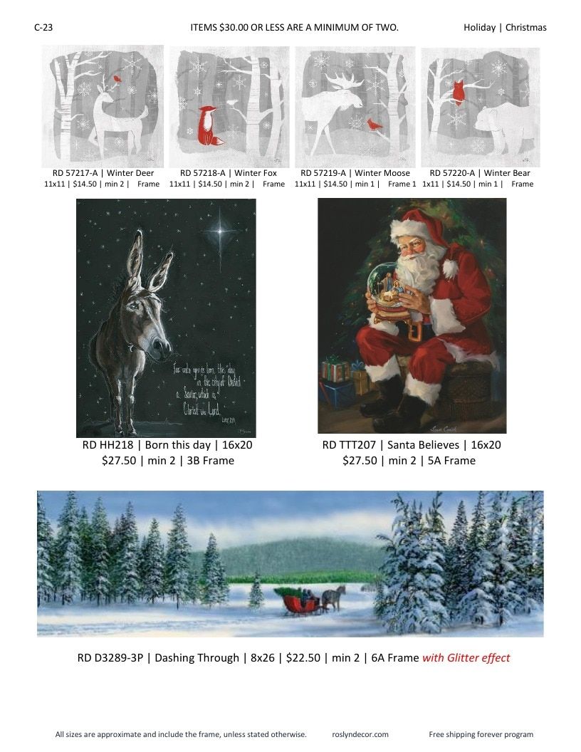 Roslyn Decor Holiday Decor Catalog Weekly Ad January 1 - December 31, 2026