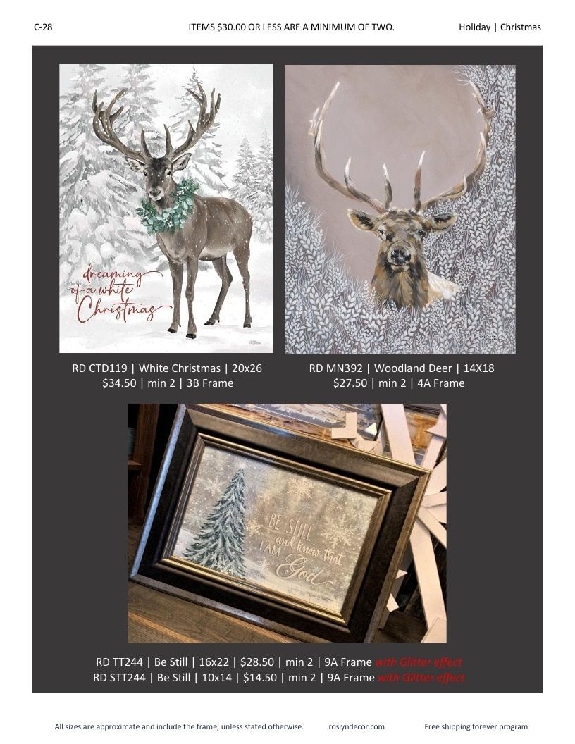Roslyn Decor Holiday Decor Catalog Weekly Ad January 1 - December 31, 2026