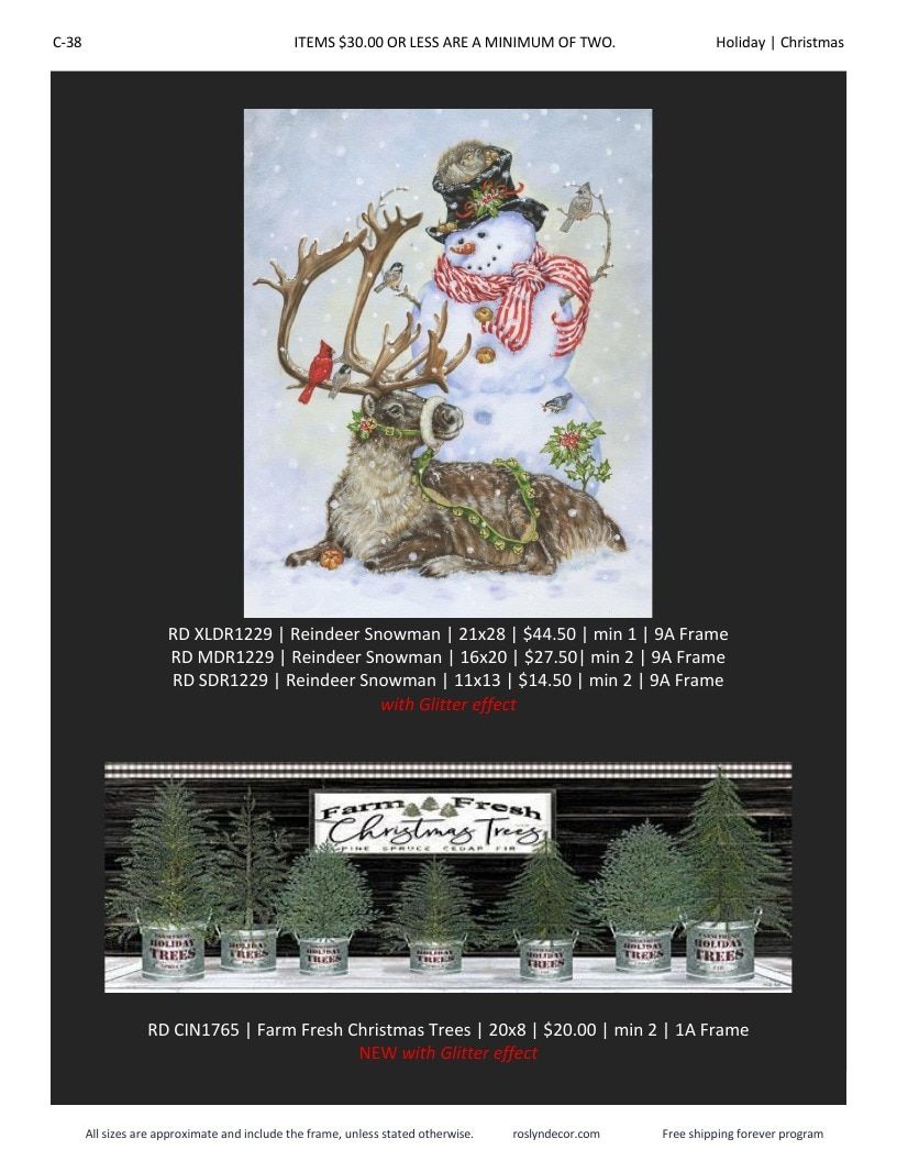 Roslyn Decor Holiday Decor Catalog Weekly Ad January 1 - December 31, 2026