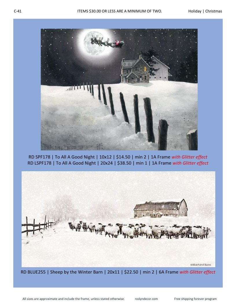 Roslyn Decor Holiday Decor Catalog Weekly Ad January 1 - December 31, 2026