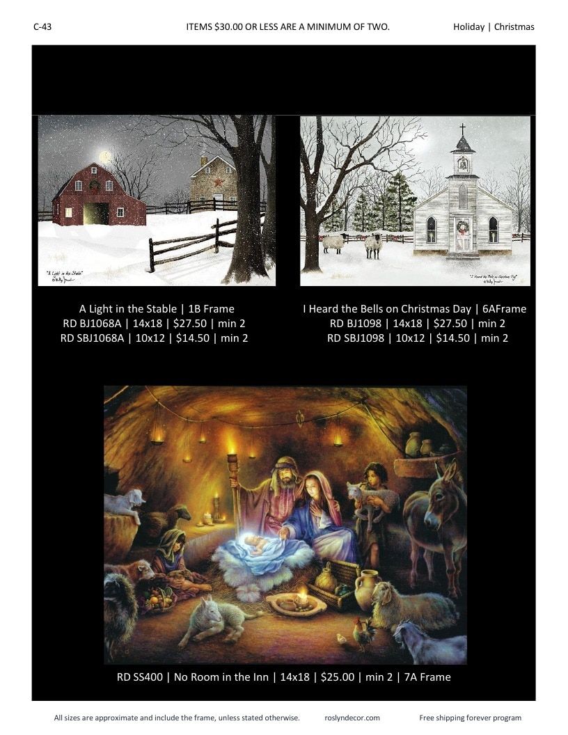Roslyn Decor Holiday Decor Catalog Weekly Ad January 1 - December 31, 2026