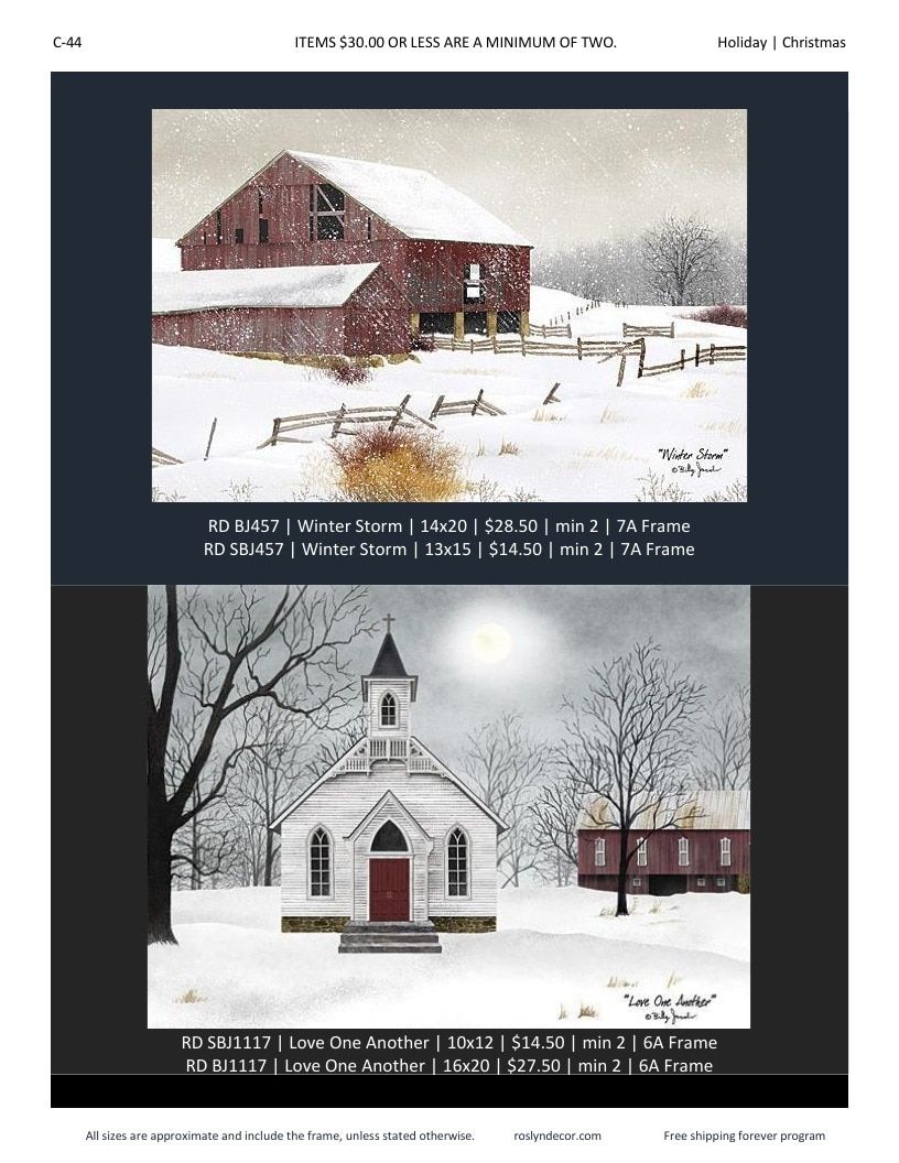 Roslyn Decor Holiday Decor Catalog Weekly Ad January 1 - December 31, 2026