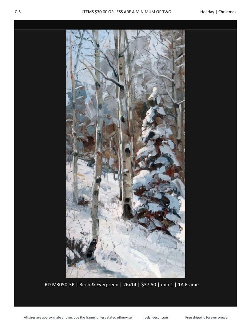 Roslyn Decor Holiday Decor Catalog Weekly Ad January 1 - December 31, 2026