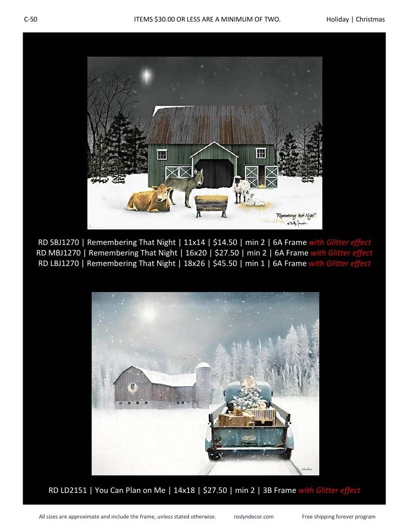 Roslyn Decor Holiday Decor Catalog Weekly Ad January 1 - December 31, 2026