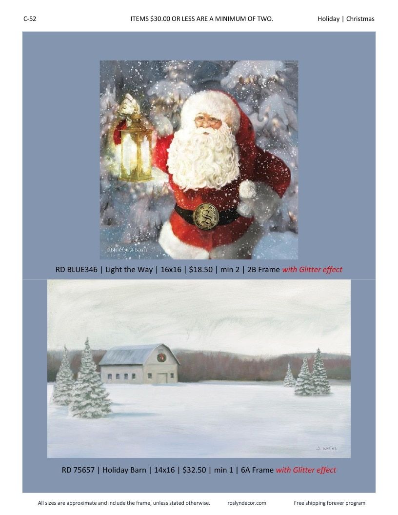 Roslyn Decor Holiday Decor Catalog Weekly Ad January 1 - December 31, 2026