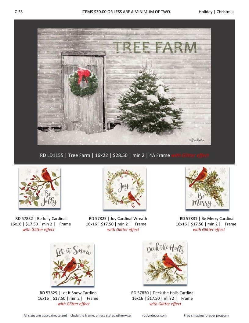 Roslyn Decor Holiday Decor Catalog Weekly Ad January 1 - December 31, 2026