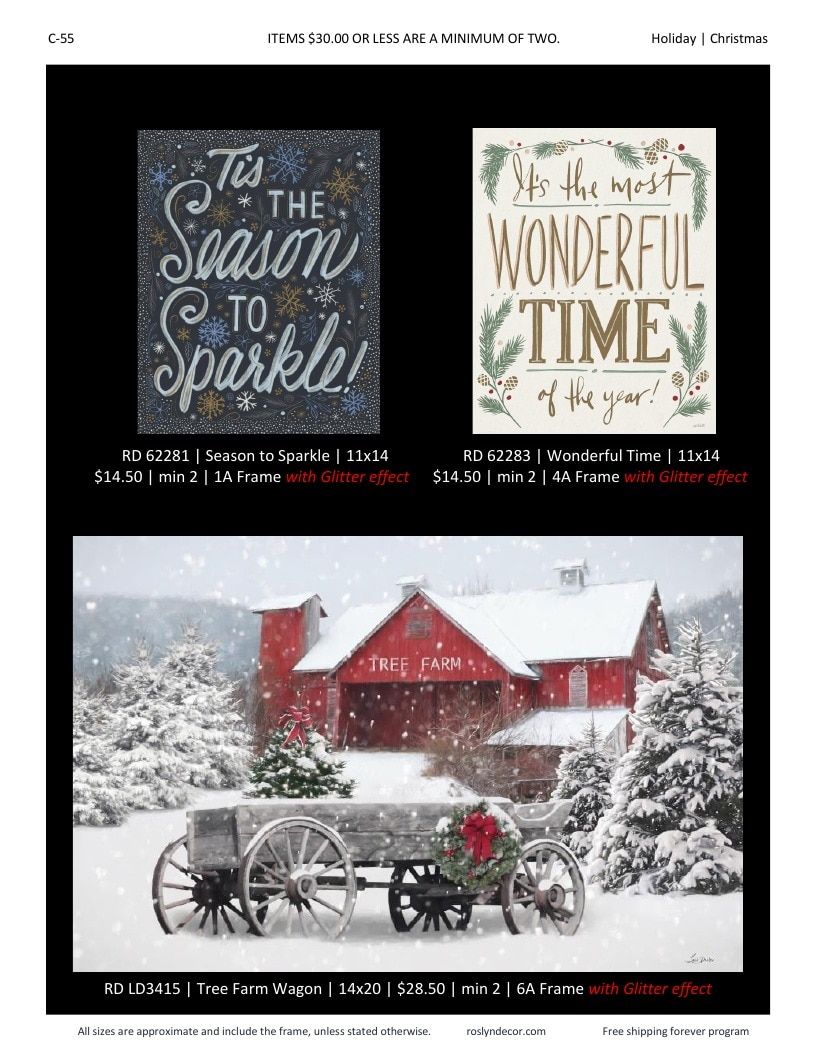 Roslyn Decor Holiday Decor Catalog Weekly Ad January 1 - December 31, 2026