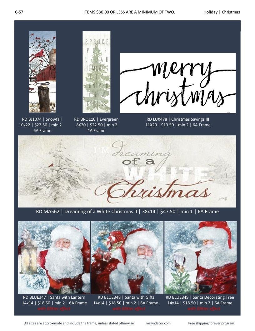 Roslyn Decor Holiday Decor Catalog Weekly Ad January 1 - December 31, 2026