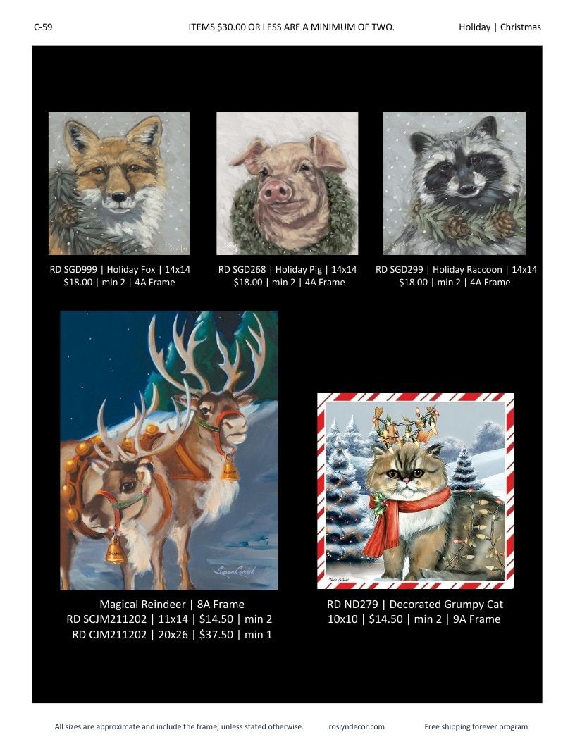 Roslyn Decor Holiday Decor Catalog Weekly Ad January 1 - December 31, 2026