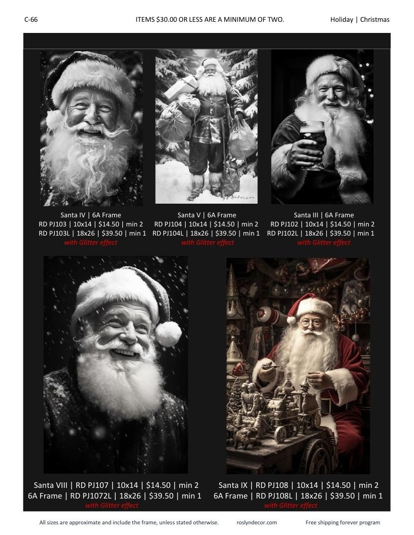 Roslyn Decor Holiday Decor Catalog Weekly Ad January 1 - December 31, 2026