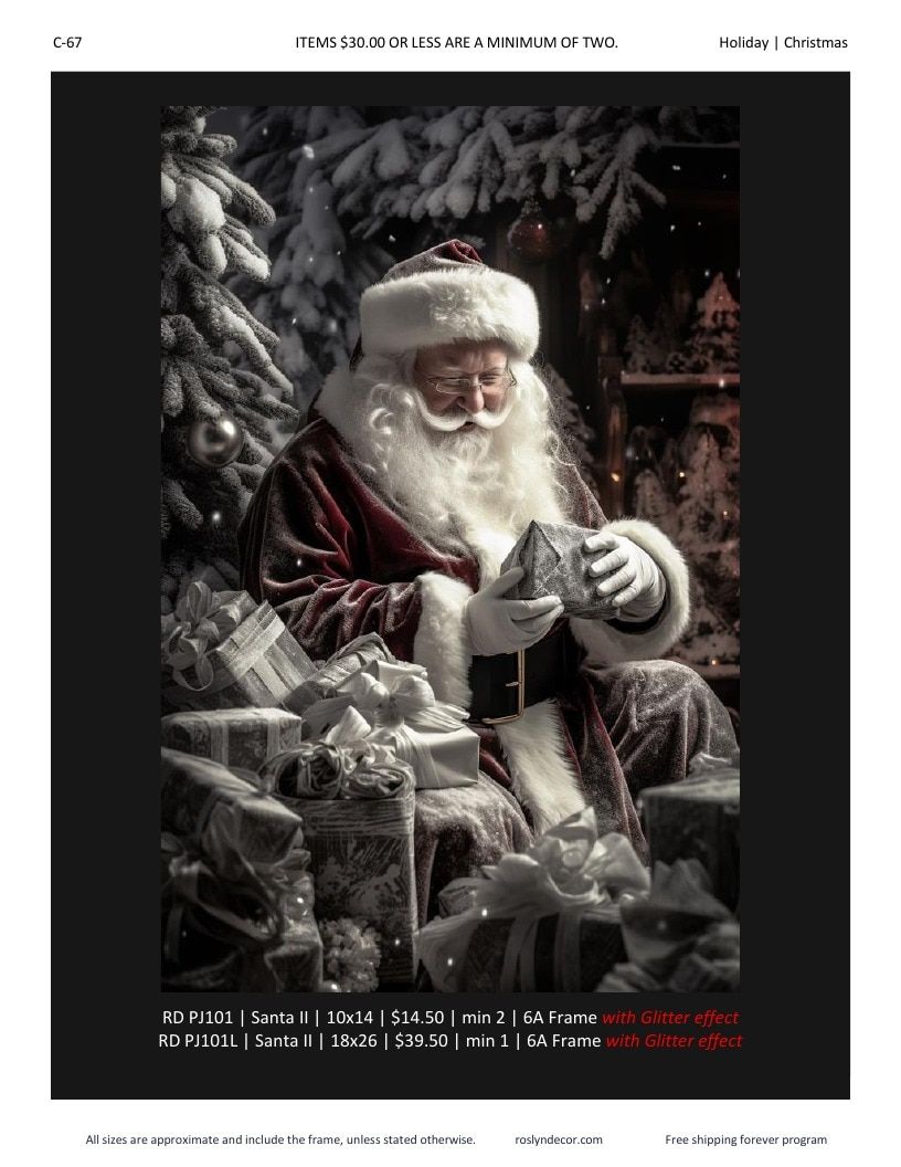Roslyn Decor Holiday Decor Catalog Weekly Ad January 1 - December 31, 2026