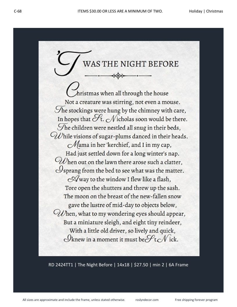 Roslyn Decor Holiday Decor Catalog Weekly Ad January 1 - December 31, 2026