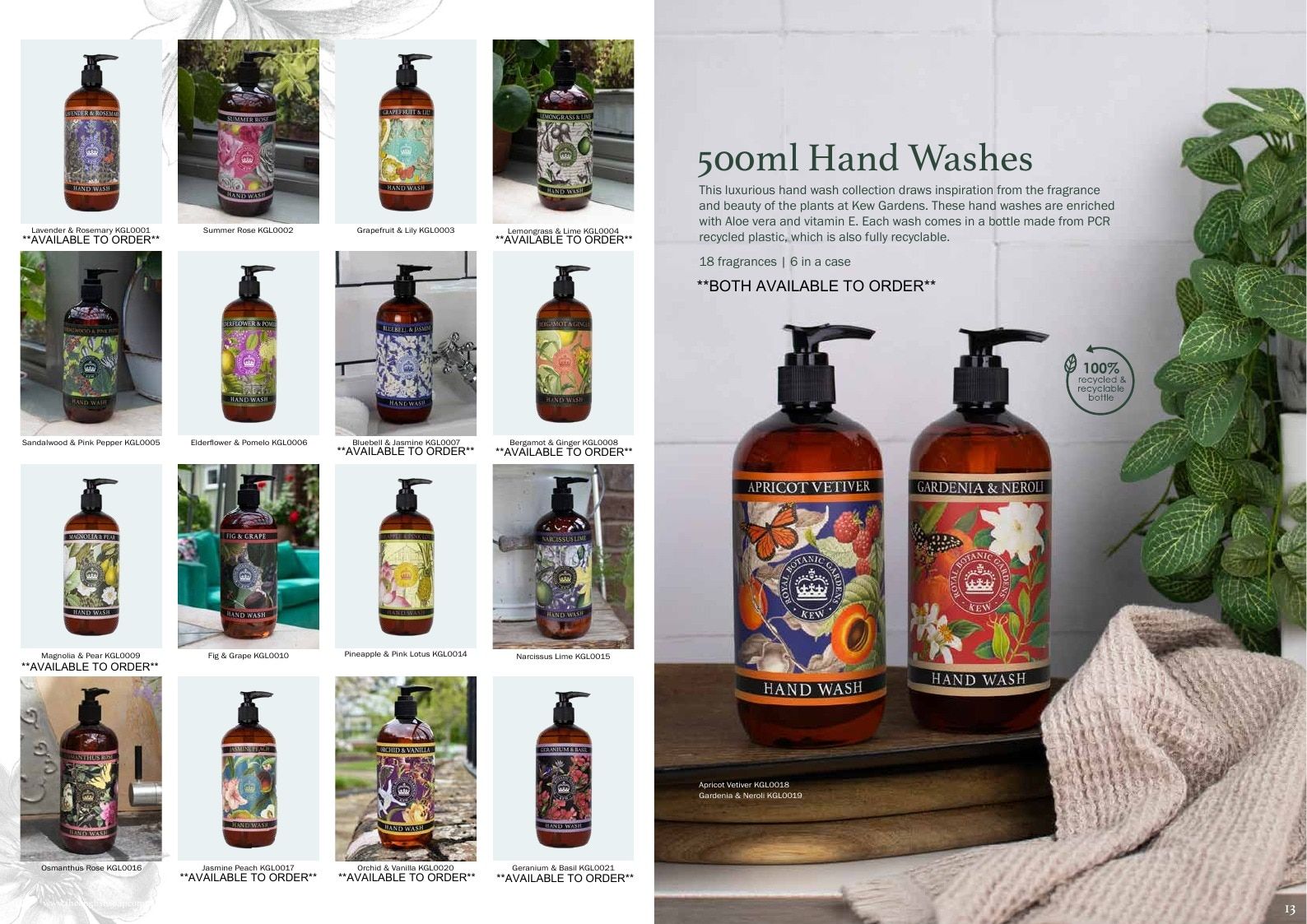 Royal Botanic Gardens, Kew Luxury Soaps and Toiletries Catalog Weekly Ad January 1 - December 31, 2026
