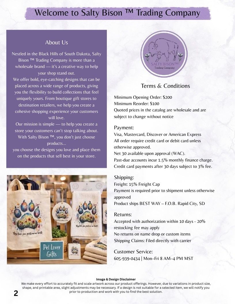 Salty Bison Trading Company Western Apparel Catalog Weekly Ad January 1 - December 31, 2026
