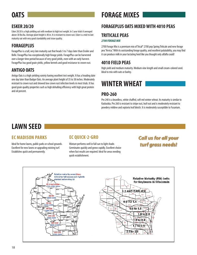 O'Brien Hybrids Seed Product Guide Weekly Ad January 1 - December 31, 2026