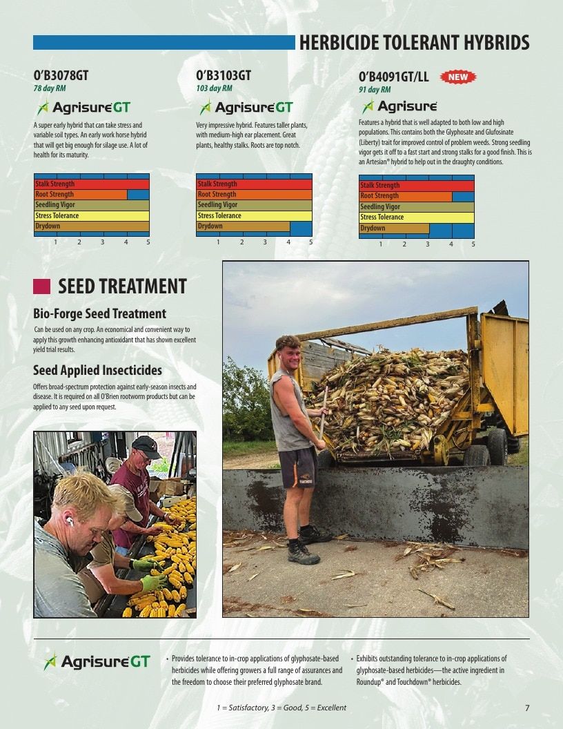 O'Brien Hybrids Seed Product Guide Weekly Ad January 1 - December 31, 2026