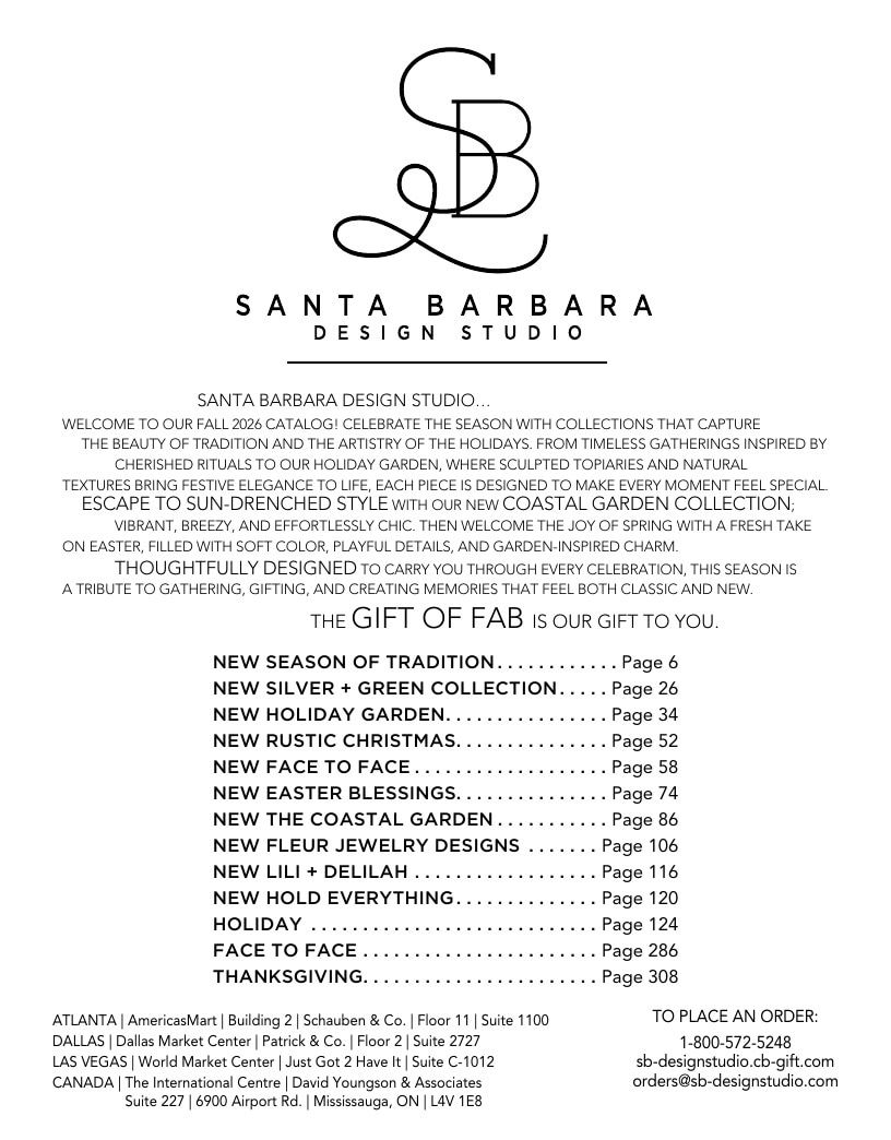 Santa Barbara Design Studio Fall Lifestyle Catalog Weekly Ad January 1 - December 31, 2026