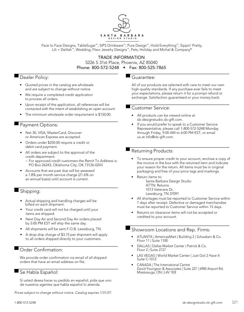 Santa Barbara Design Studio Fall Lifestyle Catalog Weekly Ad January 1 - December 31, 2026