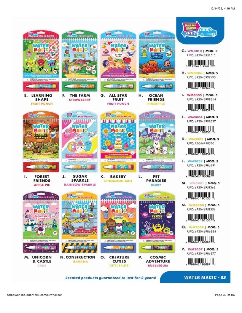 Scentco Annual Scented Products Catalog Weekly Ad January 1 - December 31, 2026