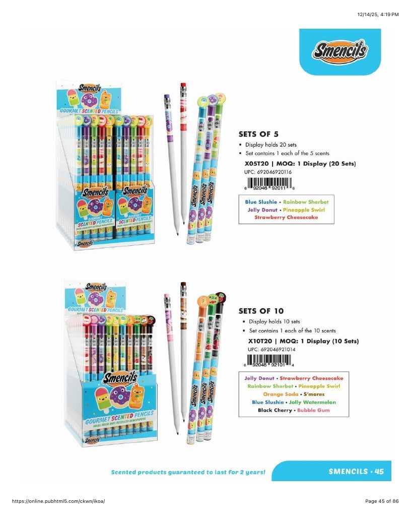 Scentco Annual Scented Products Catalog Weekly Ad January 1 - December 31, 2026