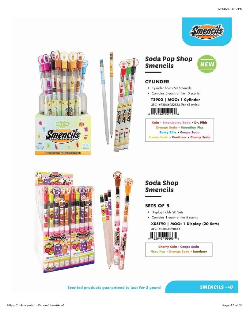 Scentco Annual Scented Products Catalog Weekly Ad January 1 - December 31, 2026