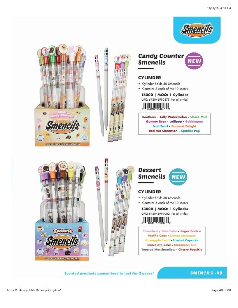 Scentco Annual Scented Products Catalog Weekly Ad January 1 - December 31, 2026