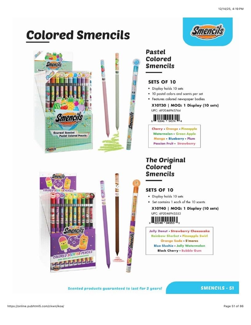 Scentco Annual Scented Products Catalog Weekly Ad January 1 - December 31, 2026