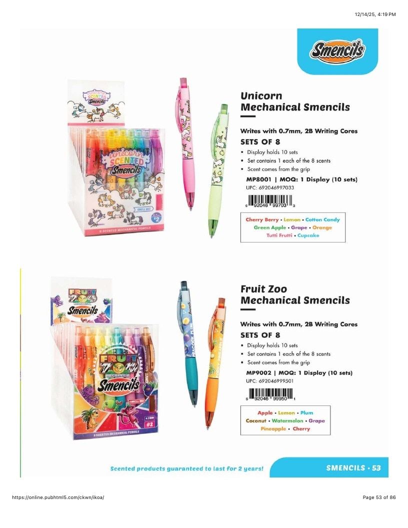 Scentco Annual Scented Products Catalog Weekly Ad January 1 - December 31, 2026