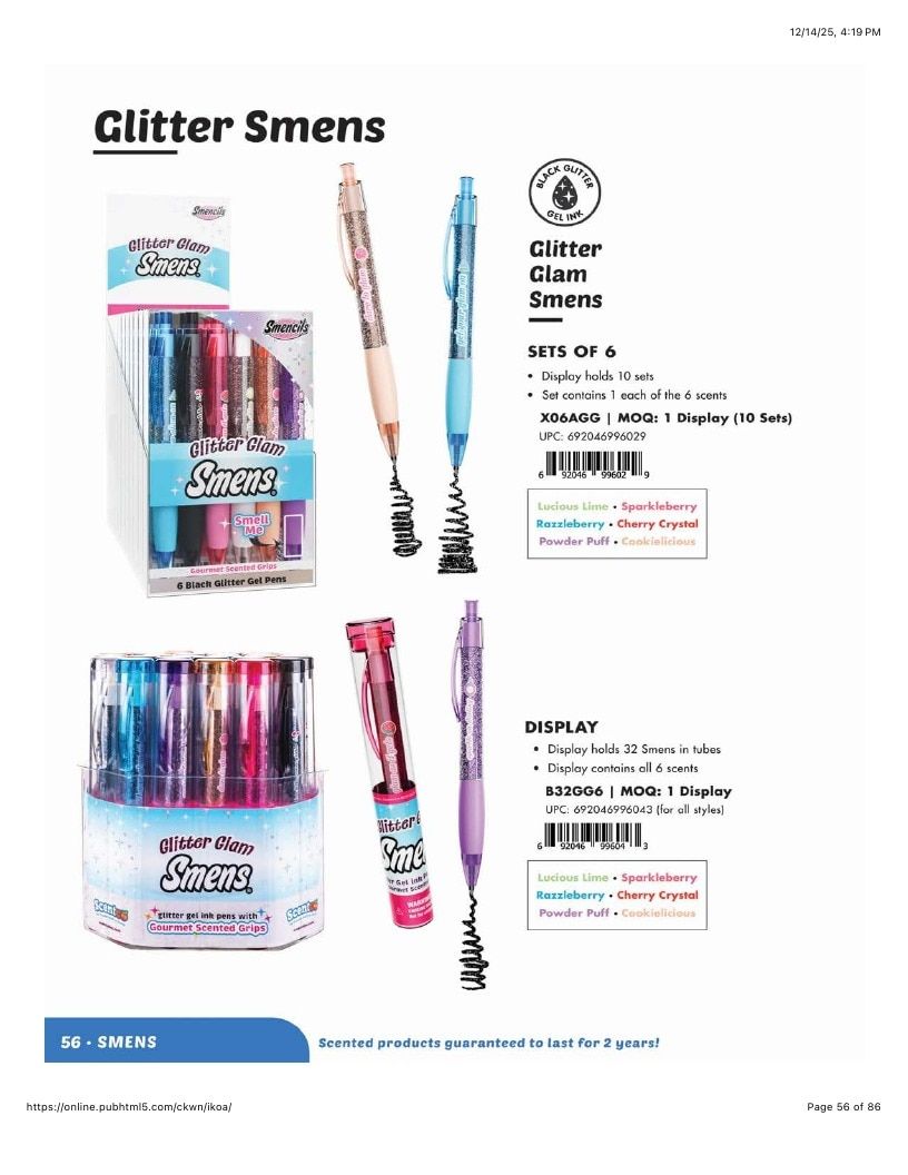 Scentco Annual Scented Products Catalog Weekly Ad January 1 - December 31, 2026