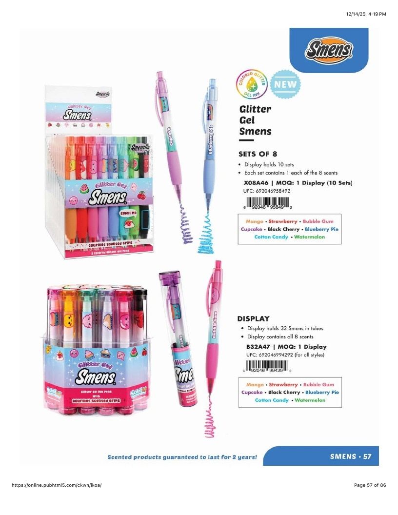 Scentco Annual Scented Products Catalog Weekly Ad January 1 - December 31, 2026