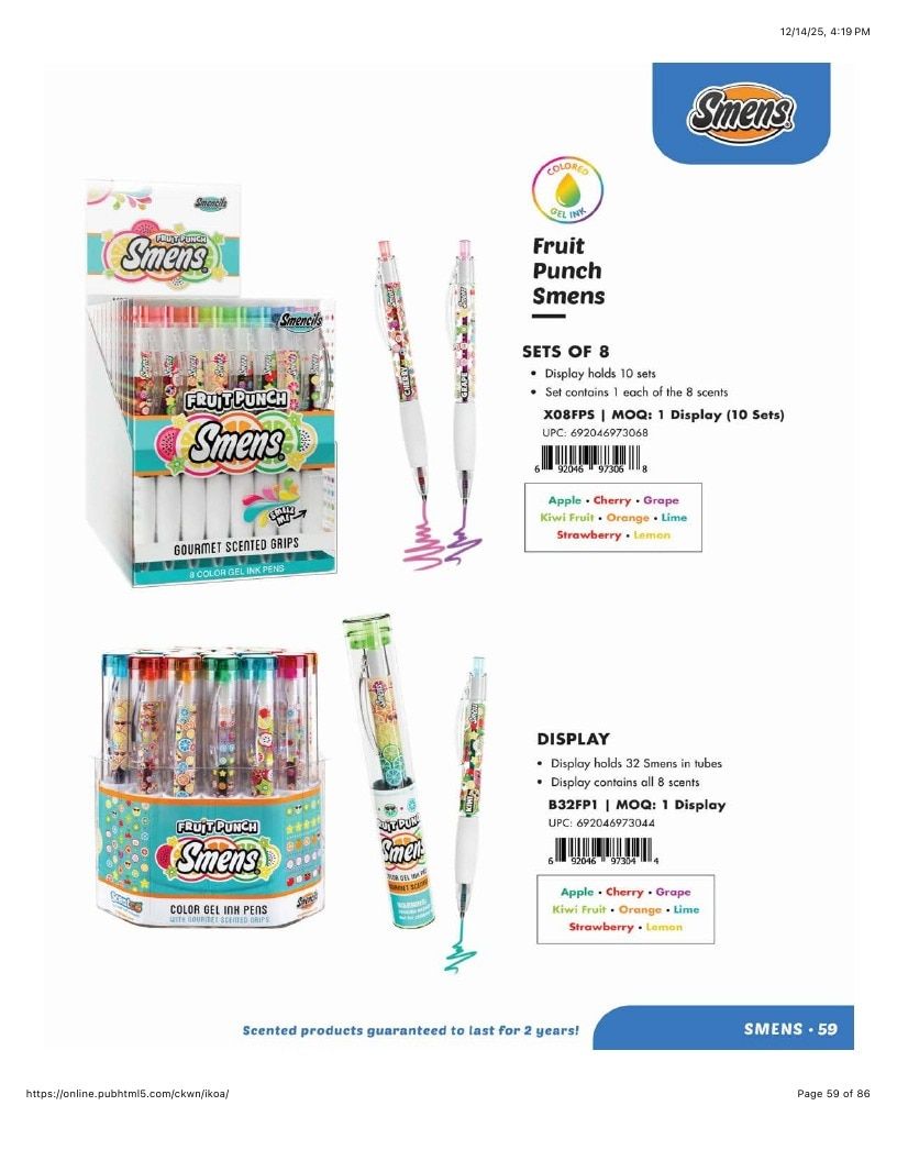 Scentco Annual Scented Products Catalog Weekly Ad January 1 - December 31, 2026